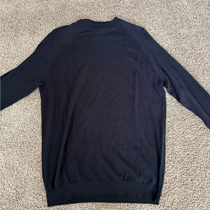 Zara Men's Dark Navy Crewneck Sweater